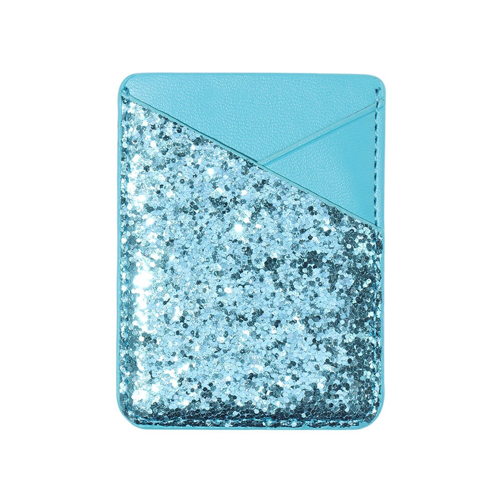 Bling Stick-on Cellphone Pocket Credit Card Holder Wallet Sticker Self-Adhesive Pouch Case Sticker ID Bus Card Cover: 02
