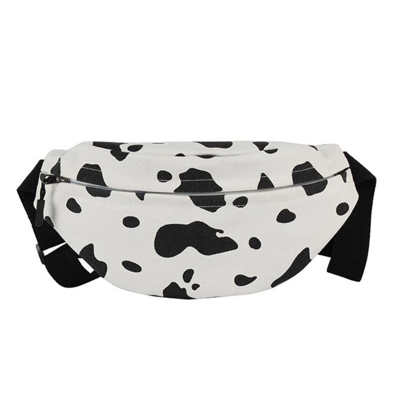 Kvinder ko print talje fanny pack bælte pose rejse hofte bum skulder taske pung taske: 1