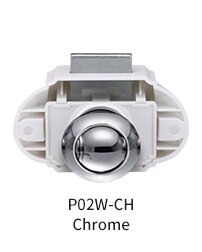P02 Large Push Lock Latch ABS Zinc Alloy 78*45MM Caravan RV Marine Boat: Chrome P02W-CH