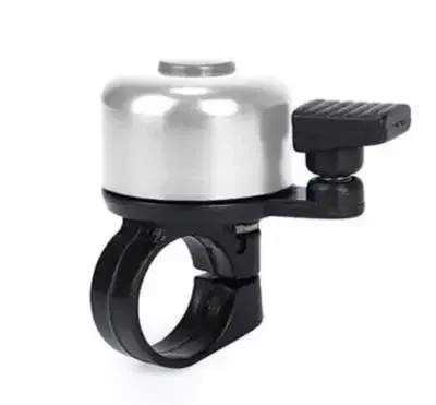 1 Uds. Timbre de bicicleta de aleación de aluminio, alarma de advertencia de seguridad para bicicleta de montaña, timbre para manillar de ciclismo, bocina para bicicleta, accesorios para ciclismo: Beige