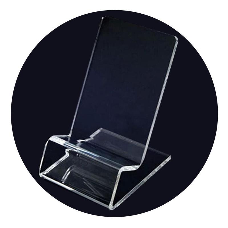 Transparent Acrylic Display Stand Desk Shelf Cell Phone Business Stand Stand Card Business Office Holder Card Desktop Displ: Default Title