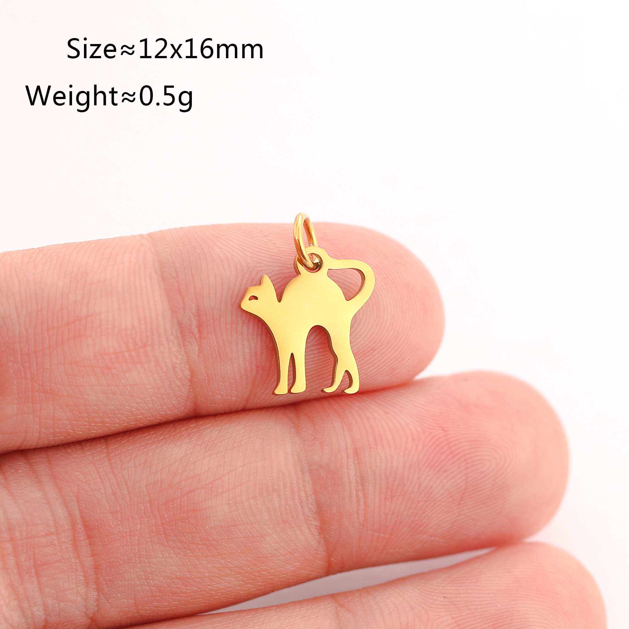 5 stuks/set dierenklauw bedeltjes van roestvrij staal: kat/olifant/kolibrie/yoga bedeltje voor het maken van doe-het-zelf kettingen, oorbellen, sieraden en hangers: Violet