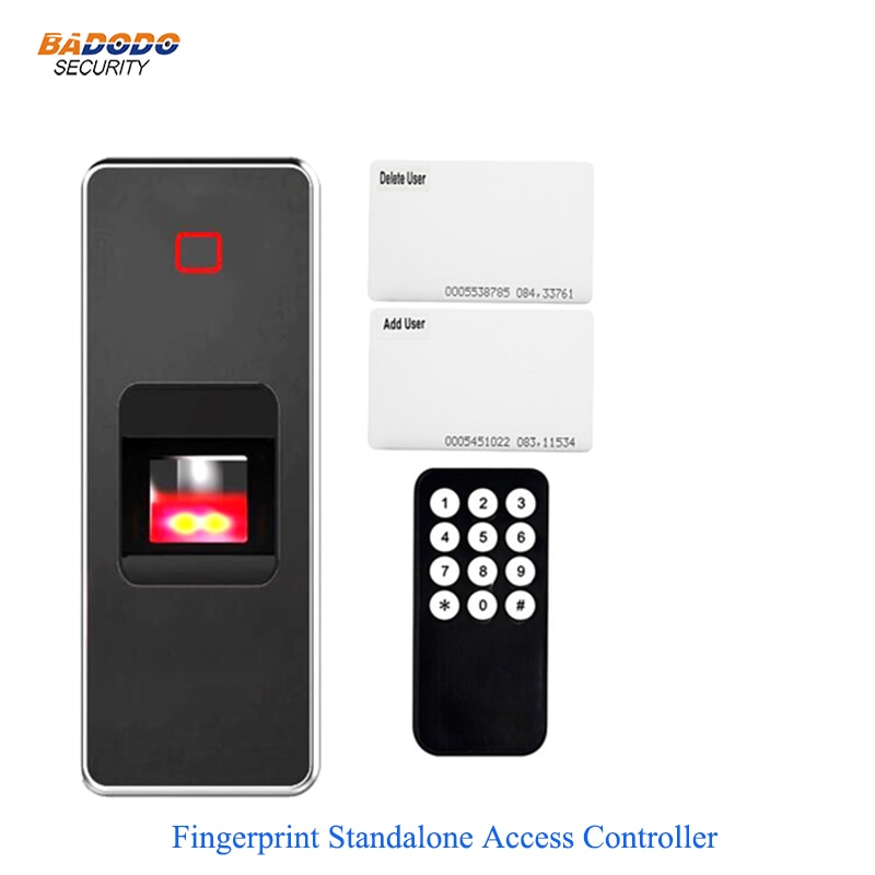 Waterproof Plastic case RFID EM ID card Fingerprint standalone Access Controller F7 for home office access control