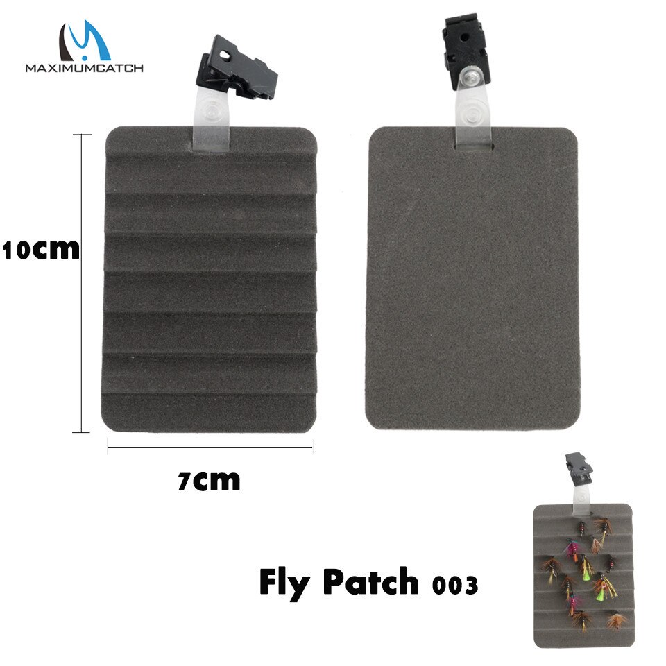 Maximumcatch Ripple Foam Fly Patch met Zinger Retractor Drinkbaar Vliegvissen Accessoire