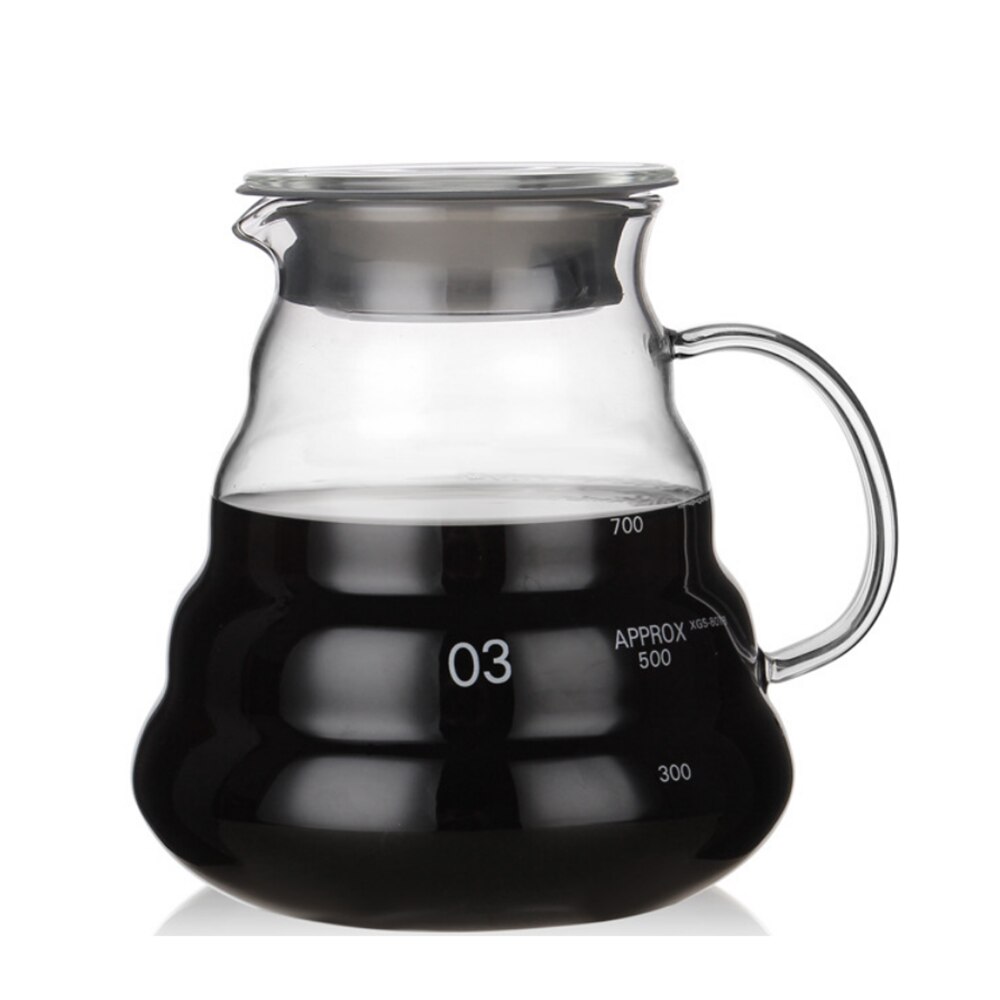 Värmebeständig  v60 häll över kaffebryggare glas server kaffekanna kaffe vattenkokare brygger barista percolator maker