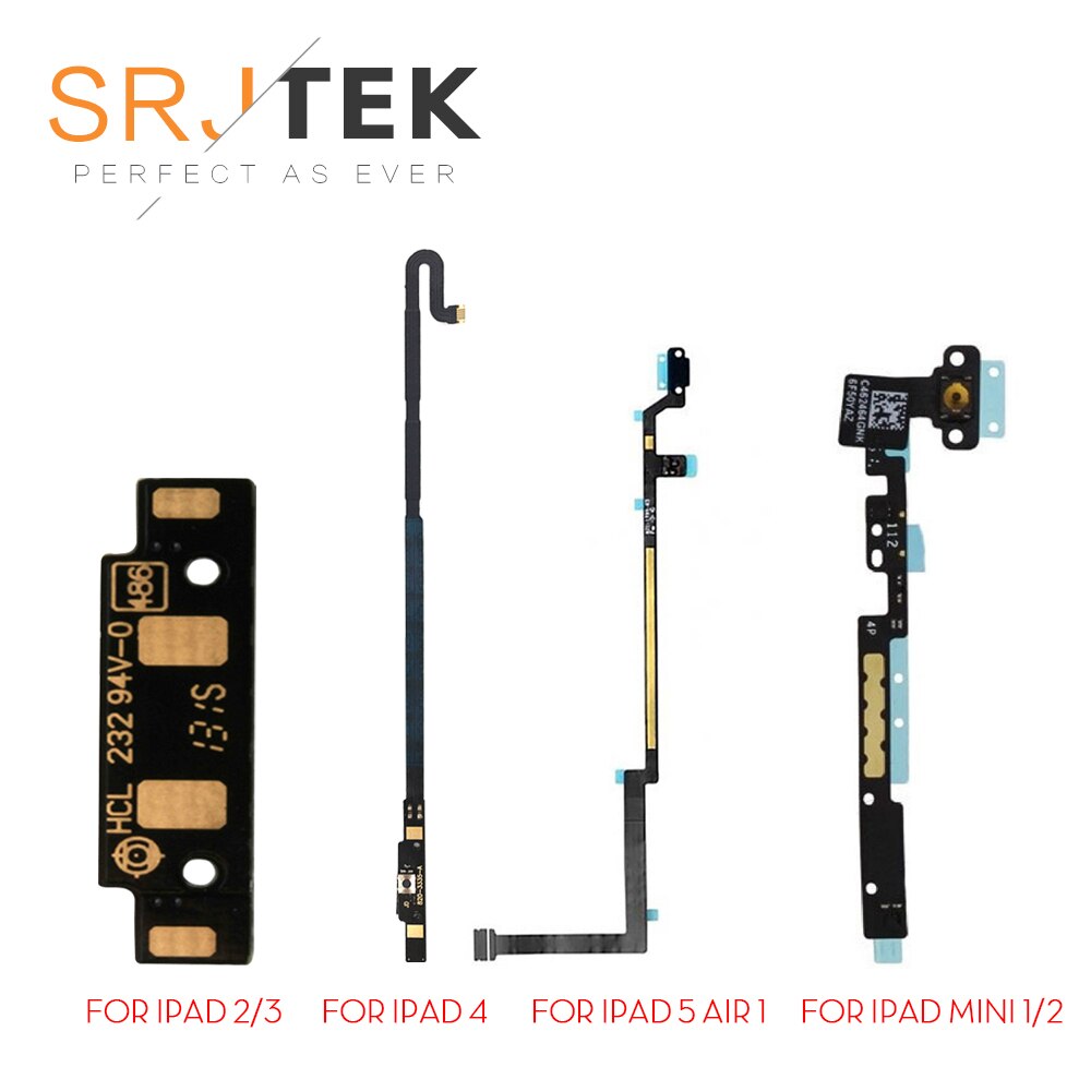 SRJTEK Home Menu Knop Flex Connector voor iPad 2/3/4 5 Lint Kabel Vervanging Voor iPad mini 1 2 iPad Air Terug Sleutel Kabel