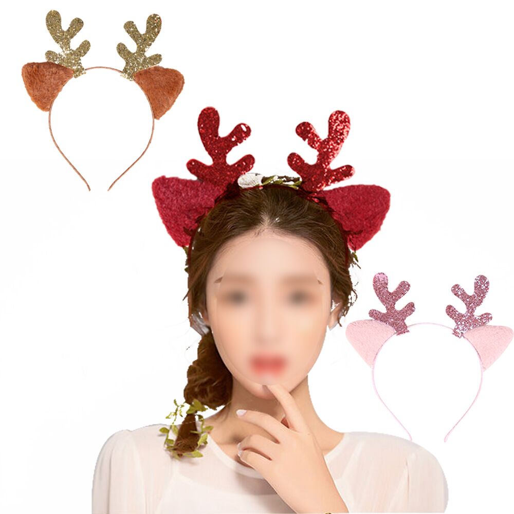 Prachtige Kerst Hoofdbanden Reindeer Antlers Haarband Hoofdband Kerst Haar Accessoires Voor Kids Baby Volwassenen Xmas Deals