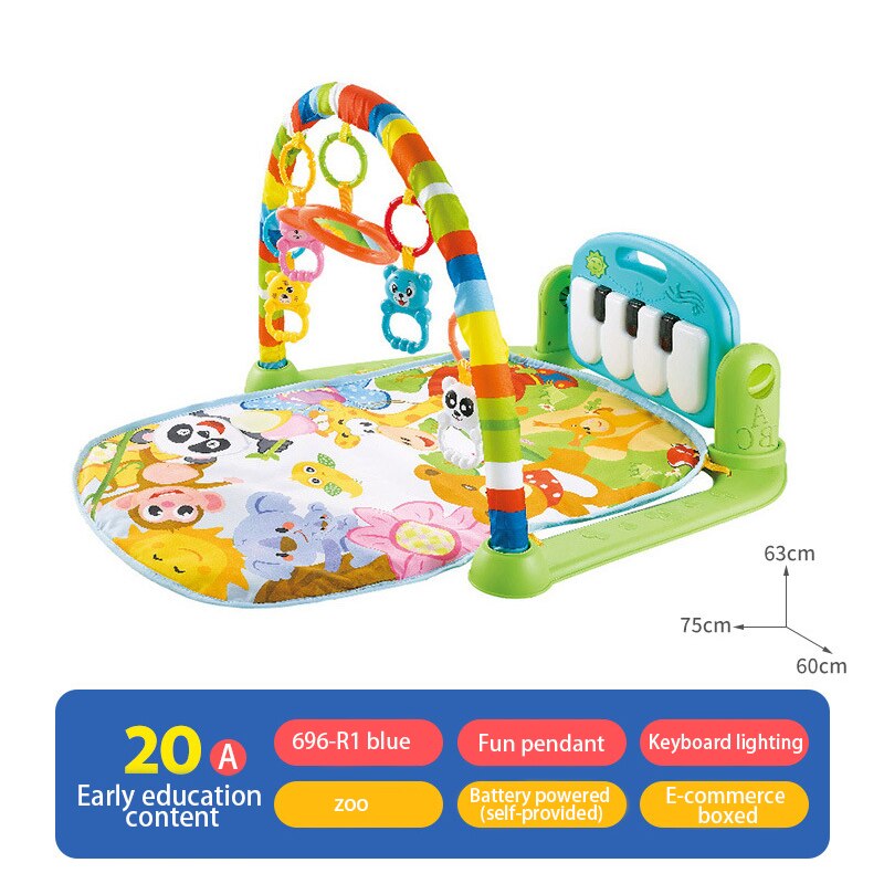 Baby Pedaal Piano Speelgoed Baby Muziek Fitness Frame Pasgeboren 0-1 Jaar Oud Fitness Apparaat Kinderen Educatief Mat voor Baby &#39;S: A