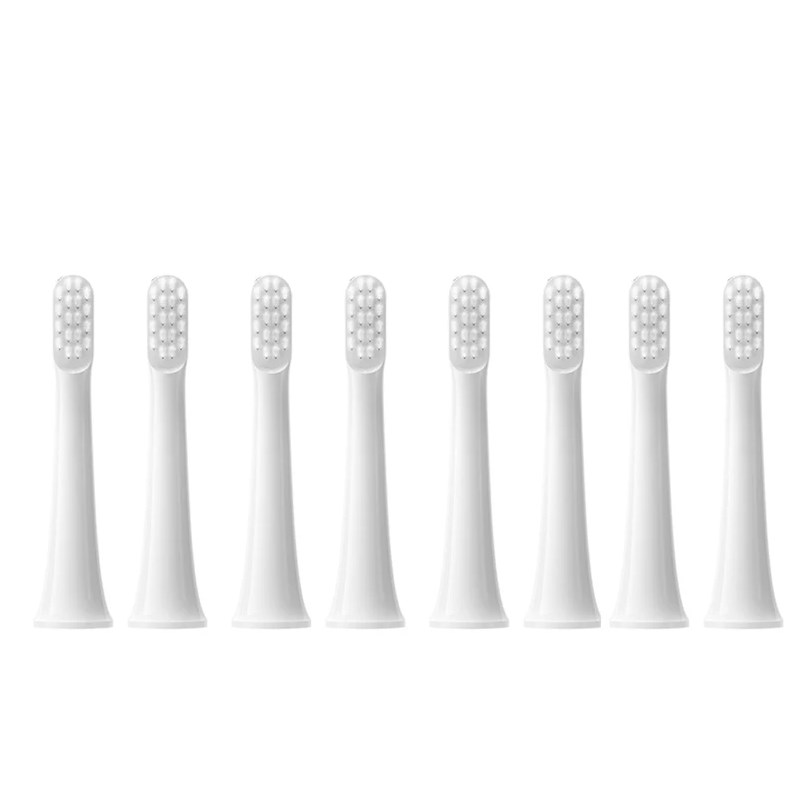 8PCS Voor XIAOMI MIJIA T100 Opzetborstels Sonic Elektrische Tandenborstel Vacuüm DuPont Zachte Haren Geschikt Nozzles: MULTI