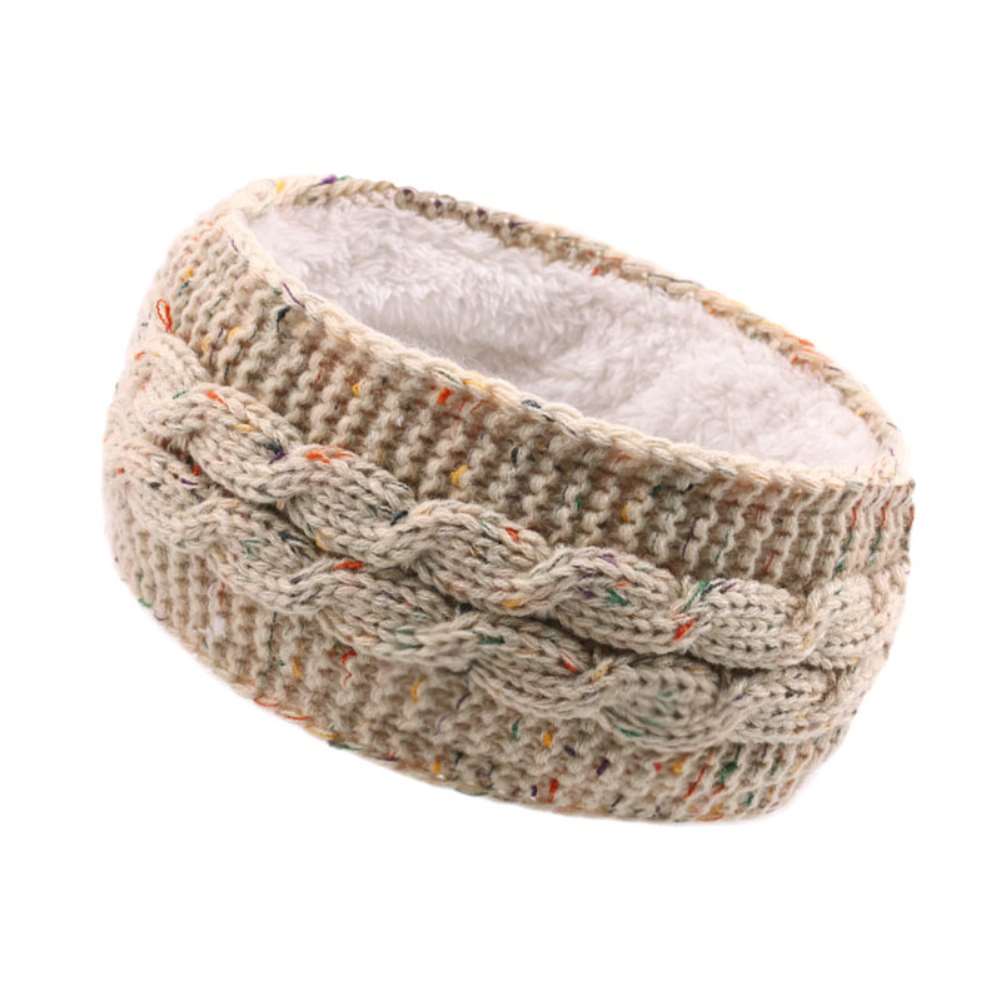 Szeroki robienie na drutach wełniany pałąk zimowe ciepłe ucho kobiety zagęścić turban akcesoria robić włosów dziewczyna zespół Headwraps cieplej: B3