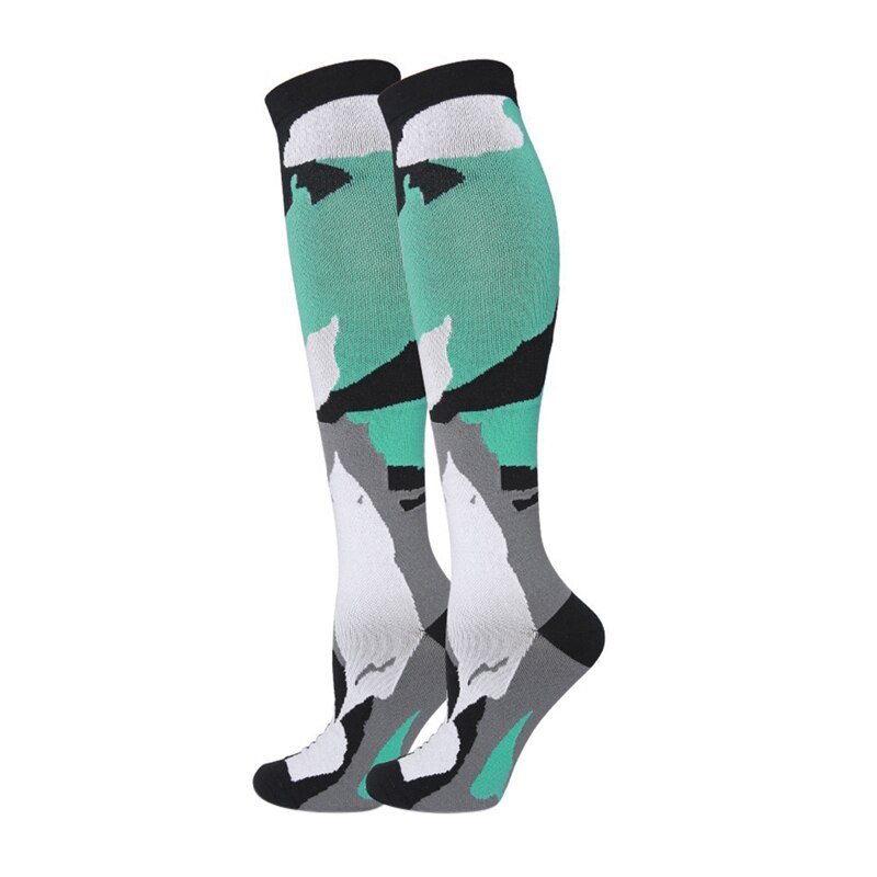 Professionelle Männer Frauen Bein Unterstützung Atmungs Stretch Compression Socken Lange Rohr Laufende Sport Tragen-beständig Kompression Socke: A / S/m