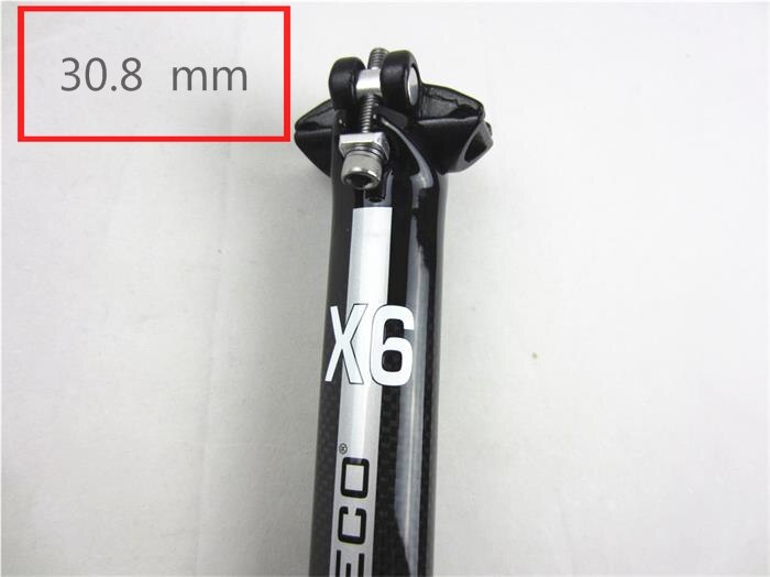 Cykel saddelpind mtb/road bike carbon sadelpind carbon fiber cykel sadelpind 27.2 30.9 31.6 mm: Klar