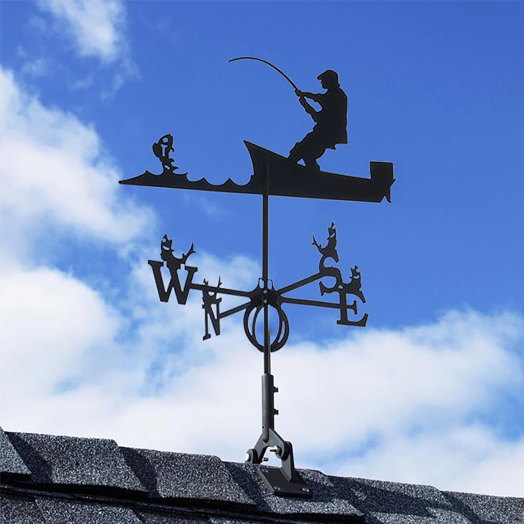 Metalen windwijzer roestvrij staal weervaan decoratie giraffe ontwerp