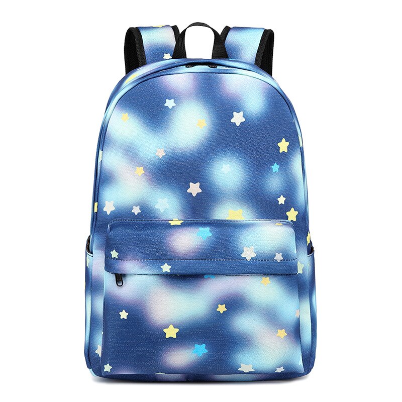 Atinfor étanche femmes grande capacité sac à dos filles collège Bookbag femme sac à dos mignon sac d'école pour adolescents: Bleu