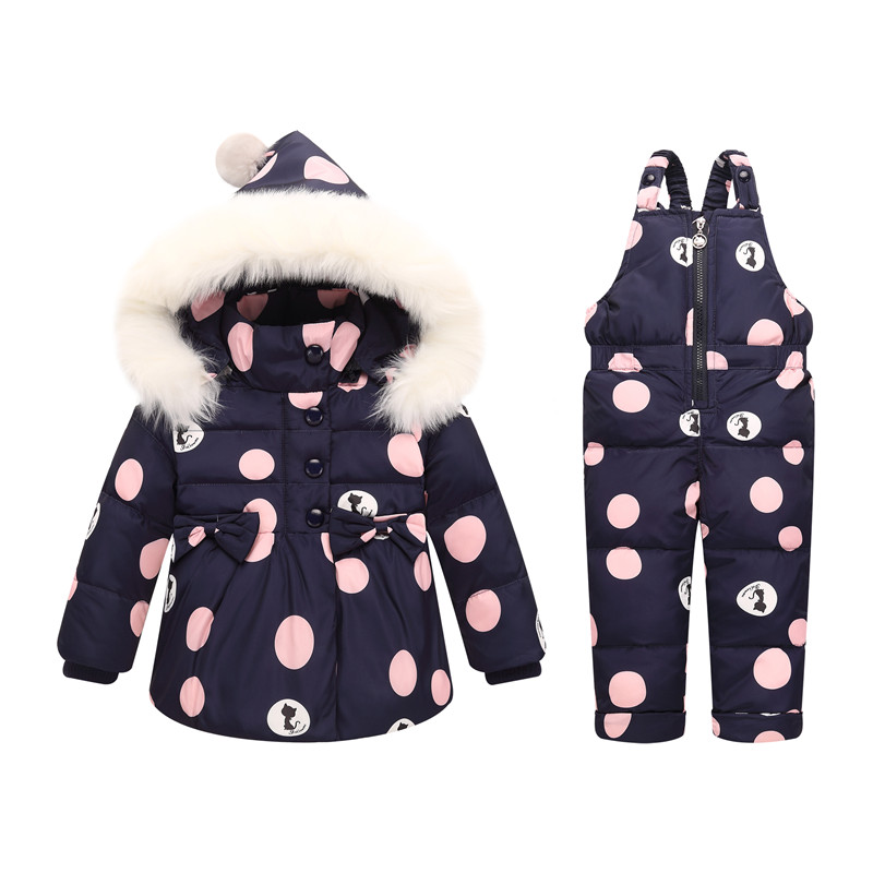 Kinderen Winter Jassen Kinderen Jas Voor Meisjes Jongens Warme Jassen Hooded Snowsuits Kind Bovenkleding Peuter Overalls Jumpsuit: Blauw / Size 90 for 1-2Y