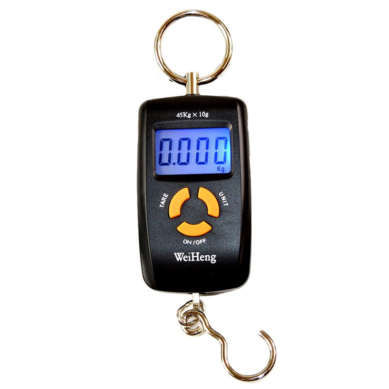 Mini báscula colgante portátil para maleta de viaje, balanza de peso, peso electrónico, gancho de pescado, peso de 45Kg/5g