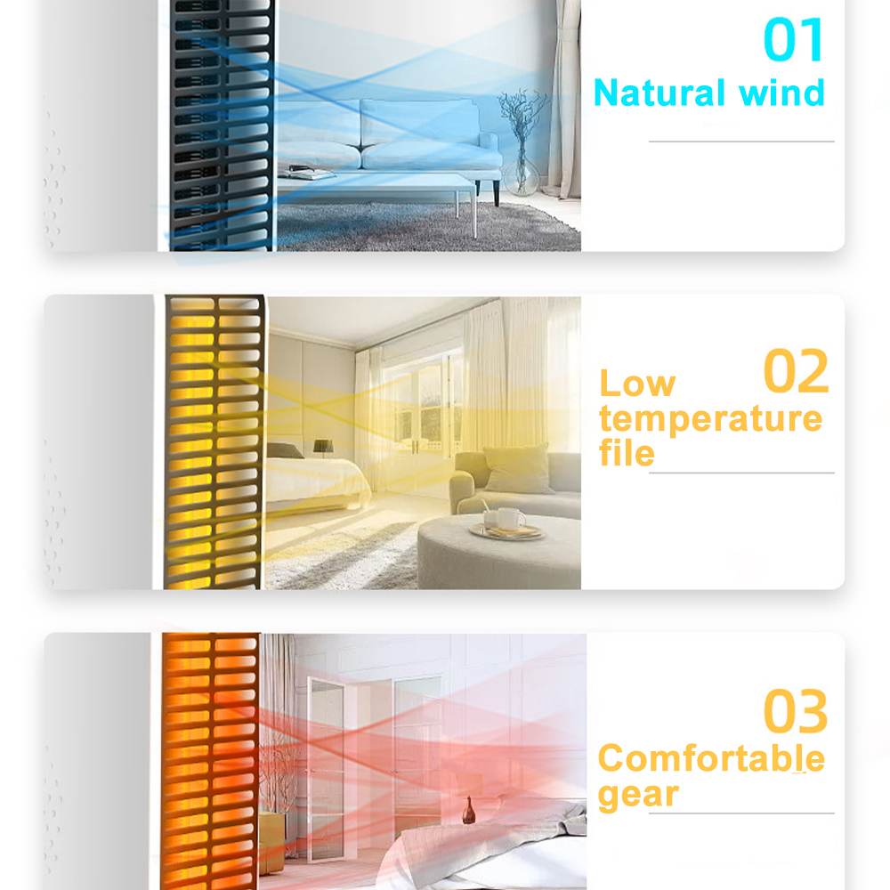 2000W Electric Fan Heater Temperature Control Third Gear Heaters Christmas Winter Household Energy-saving Electric Heaters