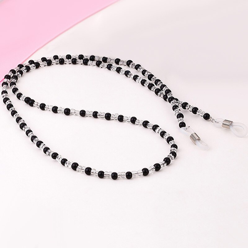 Chaîne perles colorées pour lunettes de soleil, collier pour femmes, cordon pour la lecture, cordelette de cou, cordelette pour accessoires lunettes