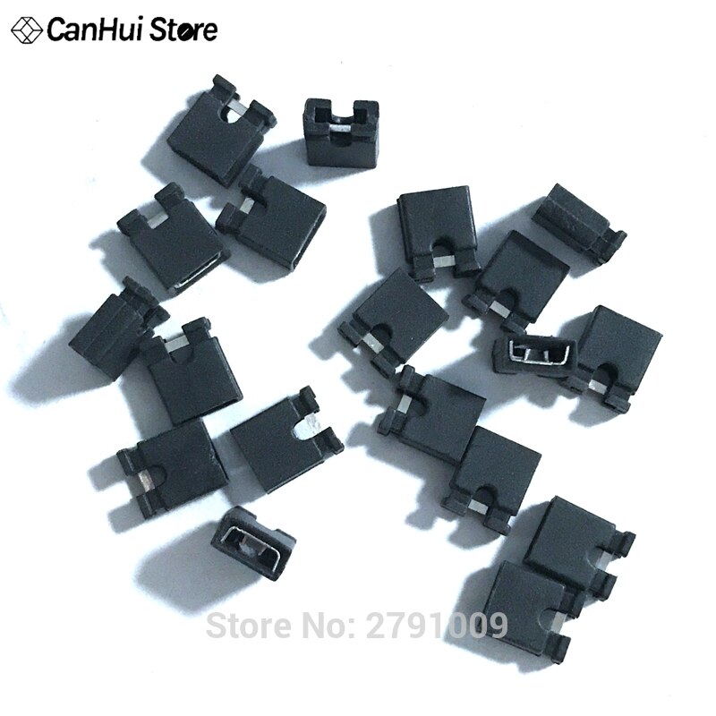 600 STKS 6 Kleur Elke 100 STKS Connector cap 2.54mm Standaard Circuit Board Jumper Cap Shunts Short Circuit Cap korte Verbinding Blok