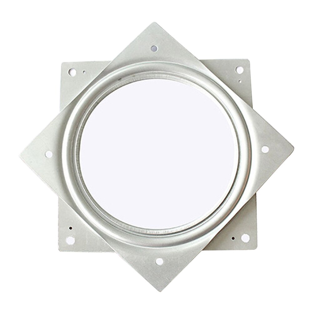 Soporte giratorio de 360 grados para muebles, Base de placa giratoria con rodamiento de bolas, estante de TV de escritorio galvanizado con rodillos, herramienta cuadrada