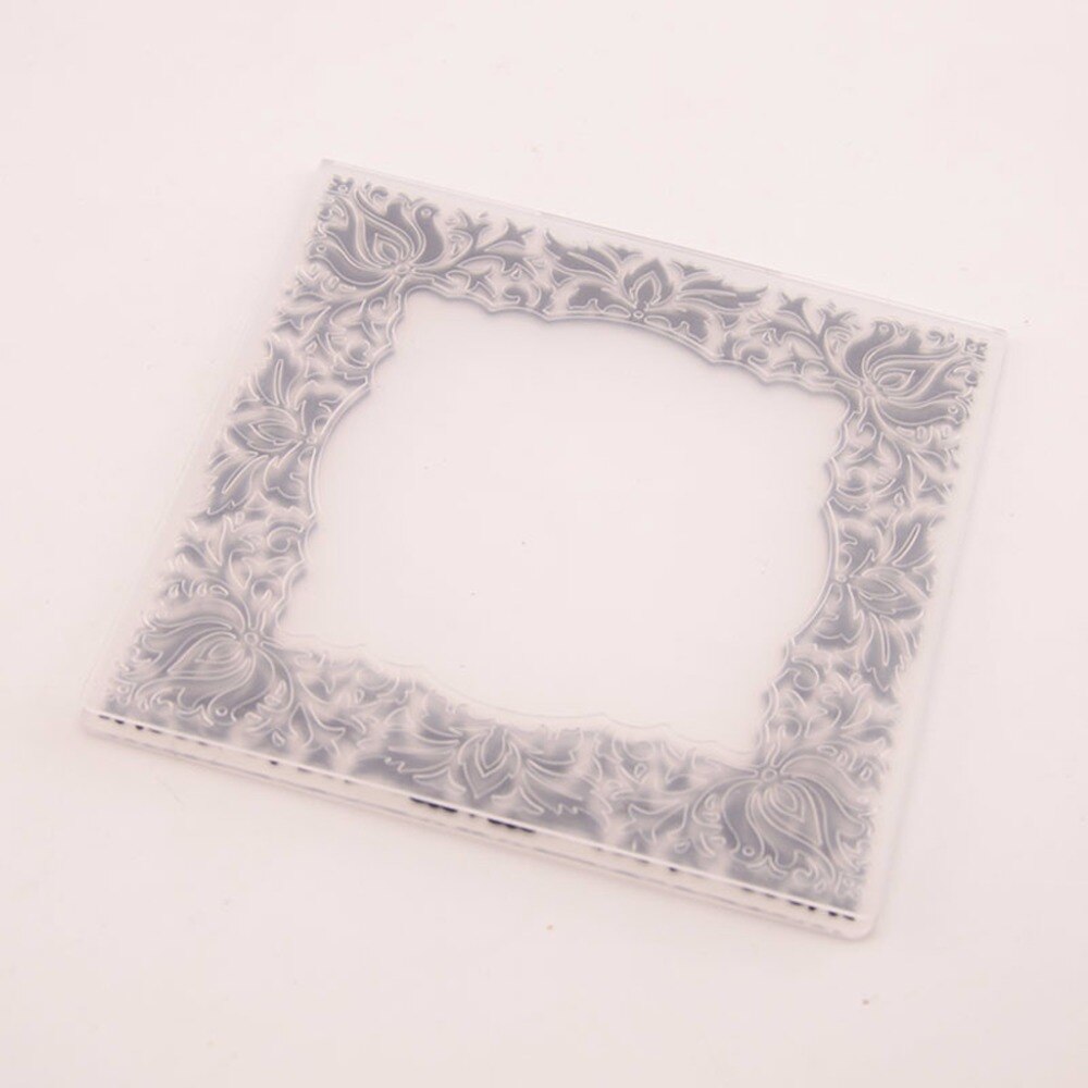 Plastic Embossing Folder Stencils Template Molds DIY Scrapbooking Paper Photo Album Card Decoration Flower Frame