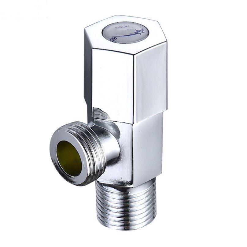 G1/2*1/2 Zinc Alloy Triangle Valve And Cold Water Plating Inlet Valve Thickened Explosion-proof Universal Angle Valve