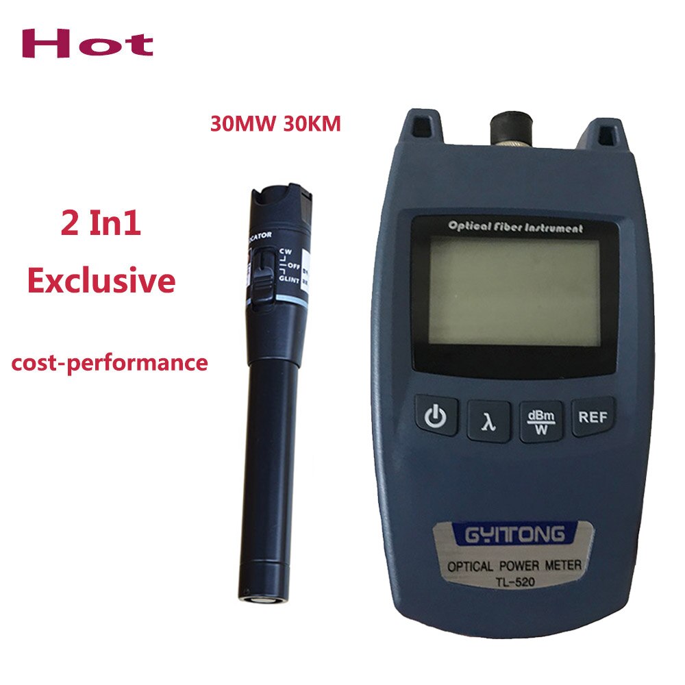 2In1 Fiber Optic Tool Kit -70/+10dBm Multifunction Optical Power Meter FTTH Visual Fault Locator Cable Breakpoint Testerdetector