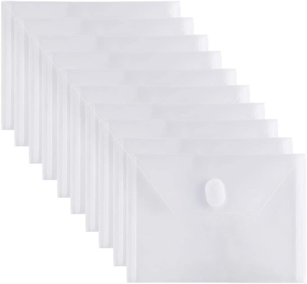 10 Packs A7 Size Assorted Color Small Plastic Enve... – Vicedeal