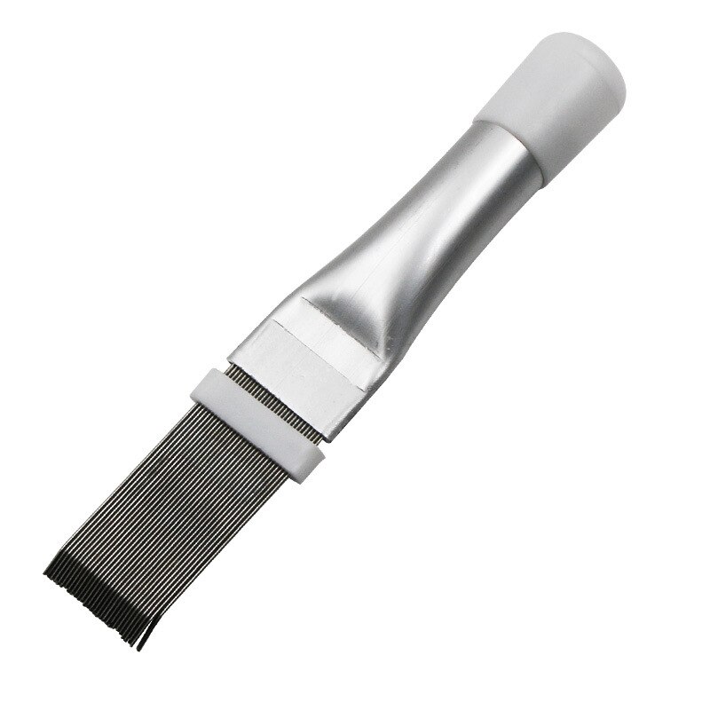 Herramienta Universal de reparación de aleta de condensación para radiador de coche, peine enfriador, alisador de aire acondicionado, herramientas de limpieza para sistema de refrigeración para automóvil: Gris