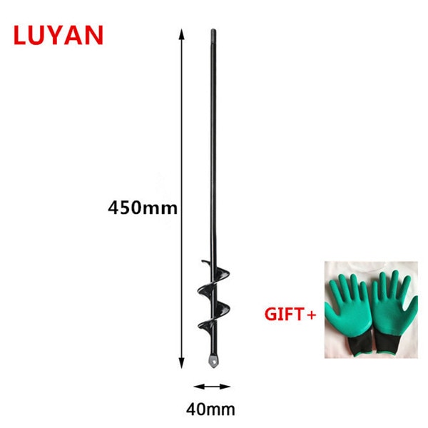 3pcs Garden Auger Spiral Drill Bit Flower Planter Bulb Shaft Auger Yard Gardening Earth Drill Planting Hole Digger Tool