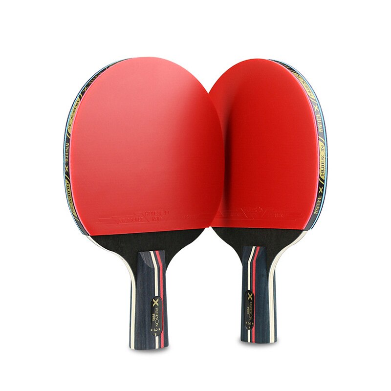 Raqueta de Ping Pong , mango largo y corto, Material de goma de hoja de carbono alto y pegajoso, 3 estrellas, para tenis de mesa para principiantes