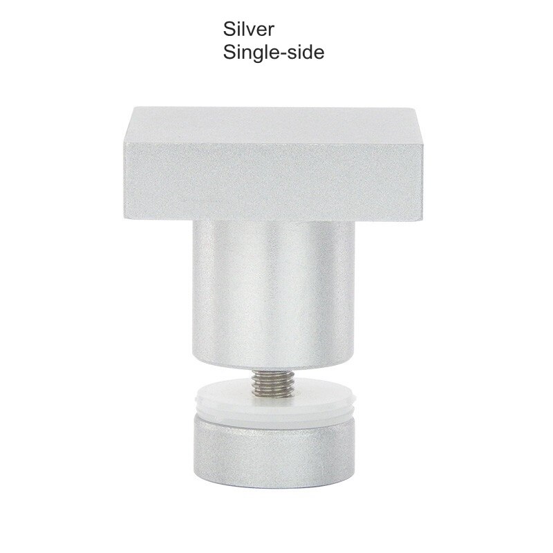 Black Shower Room Glass Door Handle Back-to-Back Frameless Push Sliding Door Solid Bathroom Shower Door Handle Single Hole 6mm: Silver Single-side