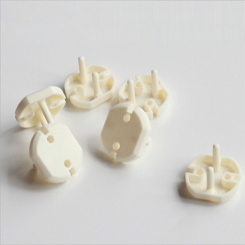 100PCS Euro Standard Children Electrical Safety Protective Socket Cover Cap Two Phase Baby Security
