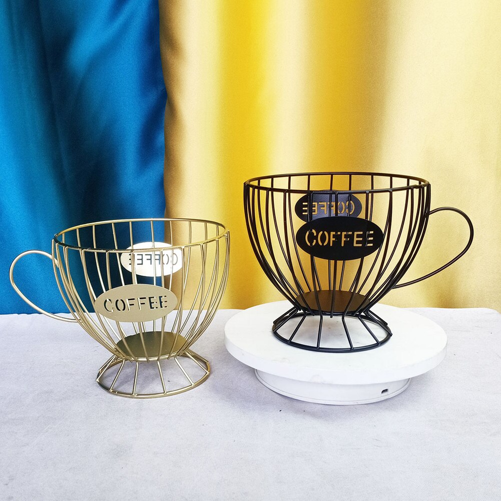Porte-tasses à café en forme de tasse, porte-dosettes, organisateur de stockage de capsules creuses pour le comptoir, Panier de Rangement