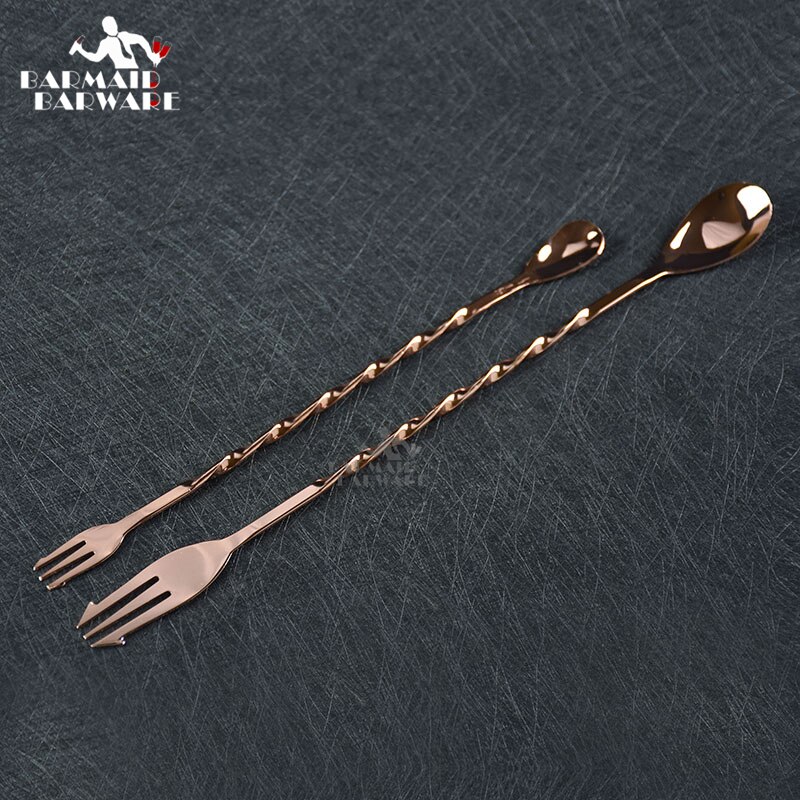 Stainless Steel Cocktail Bar Spoon Hoffman Drink Mixer Bar Stirring Mixing Spoon Stirrer