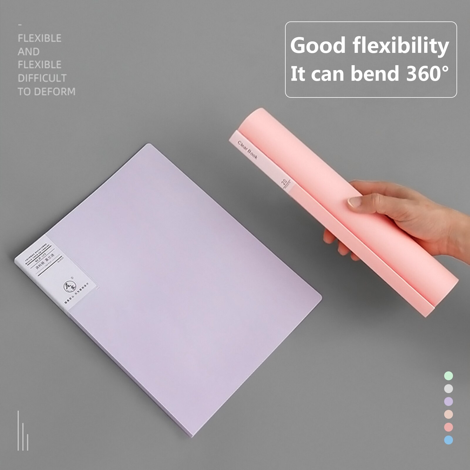 A4 Size Presentation Book Display Book Document Organizer Waterproof with 30-Pocket Sheet Protector for Business Office School