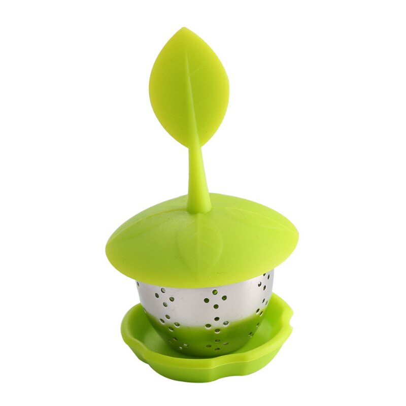 Keuken Gadgets Thee-ei Siliconen Herbruikbare Food Grade Theezeefje 1Pcs Thee Accessoires Blad Vormige