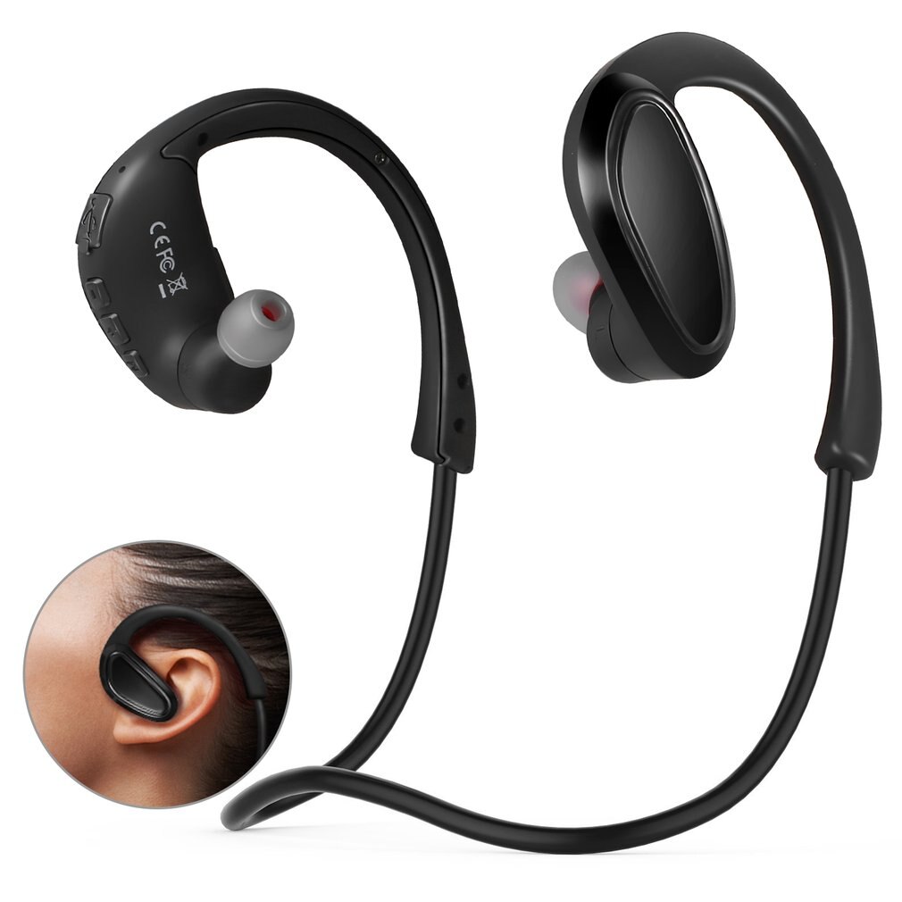 4.2 Headset Ultralichte Draadloze Sport MP3 Oortelefoon Ingebouwde 8Gb Geheugen Transpiratie Running Stereo Oortelefoon