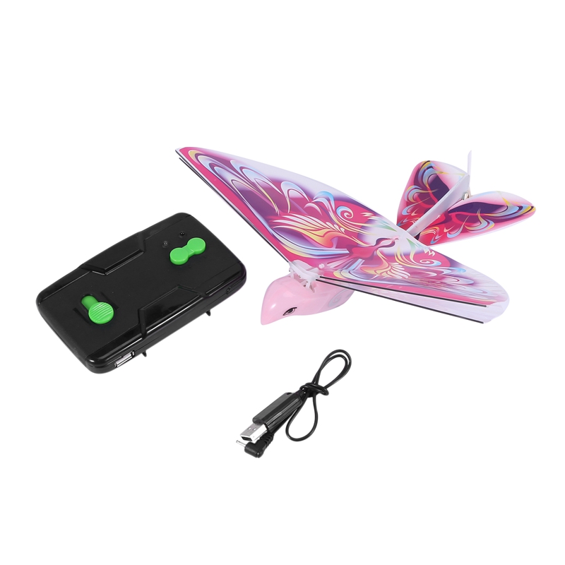 Remote-Gesteuert Vogel Simulation Flattern-Flügel Flug Taube Induktion Vogel Elektrische Adler Fernbedienung Bionic Vogel: Black