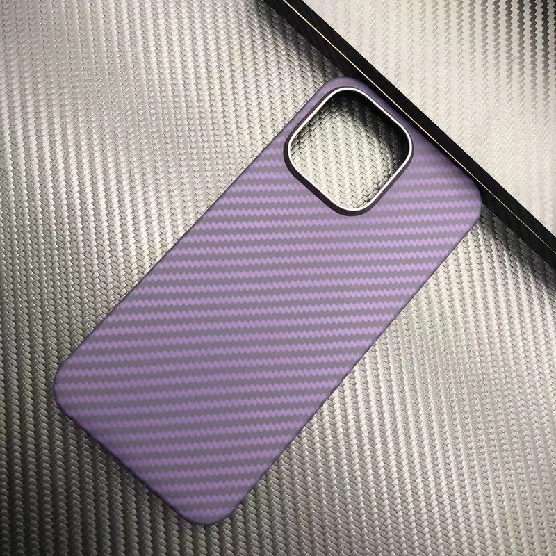 Custodia per telefono in fibra aramidica di lusso vera fibra di carbonio lussuosa colorata ultrasottile adatta per coperchio posteriori iPhone 15 16 14 pro Max: Per iPhone 15 / Radura