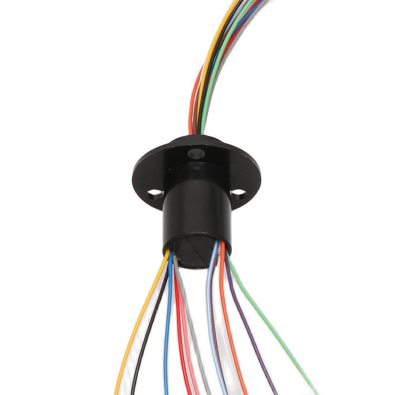 Anillo colector eléctrico Micro giratorio de 2/4/6/8/12/18 canales 2A de diámetro 12,5mm para modelo de excavadora RC DIY PTZ Gimbal: Morado