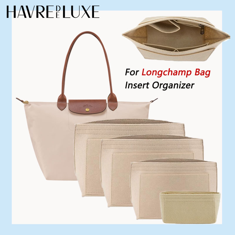Organizer Insert voor Longchamp Grote kleine mini-formaat bakken Tas Vilten opbergtas Portemonnee Insert Handtas Liner Tassen Accessoires