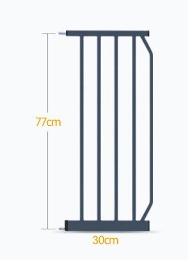 Puerta de Hierro de metal babysafe puerta de seguridad para bebés valla de aislamiento para mascotas 75-82cm de ancho Hong kong gratis: 30cm black