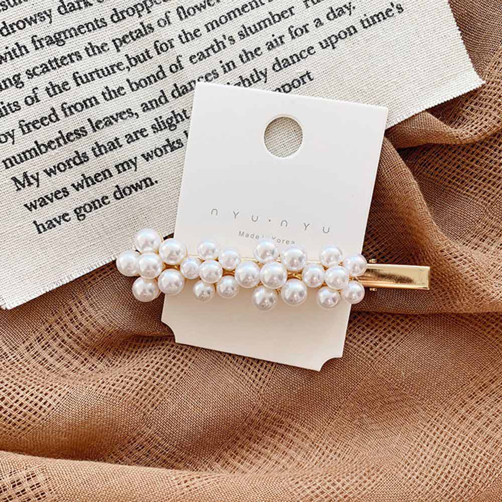 1/2PC Perle Metall Haarspangen Frauen Haar Clip Haarnadel Mädchen Haarnadeln Haarspange Hairgrip Bobby Stift Haar Zubehör neue: 3