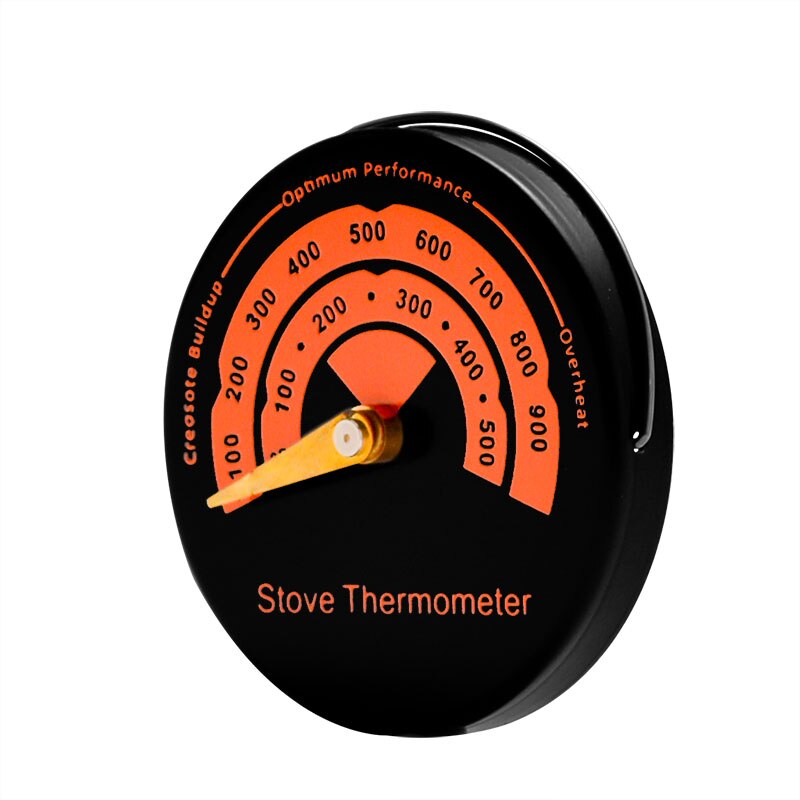 Haard Bimetaal Thermometer Voor Kachel Fan Log Hout Brander Ecofan Thuis Haard Ventilator Efficiënte Warmteverdeling Meter