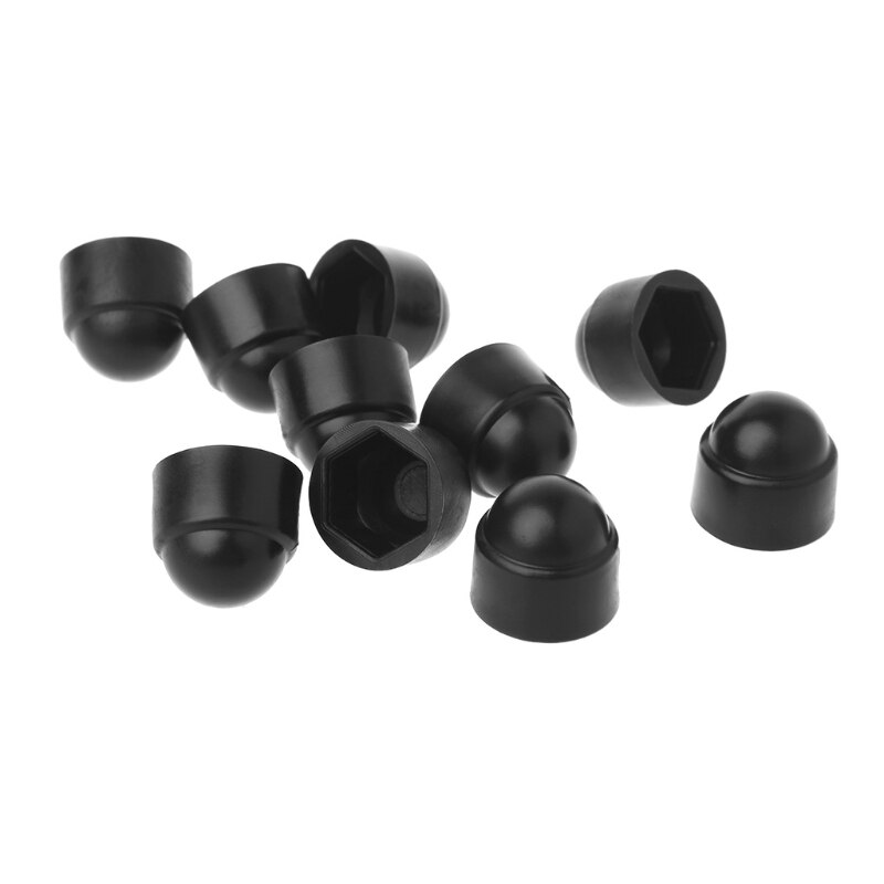 10 stk.  m6 m8 m10 m12 bolt møtrik dome beskyttelseshætte dækker eksponeret sekskantet plast
