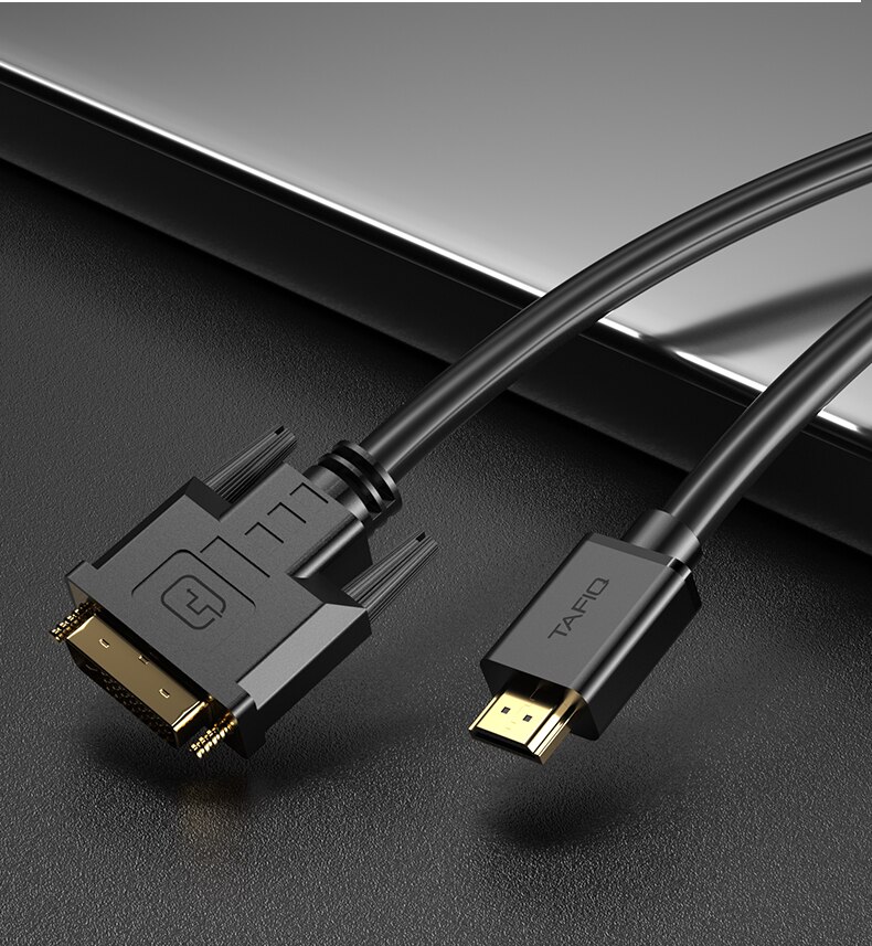 Hdmi til dvi-kabel bærbar ekstern skjerm  tv 4k hd-nettverk set-top-boks koble til projektoren konvertere dvi-d videokabel