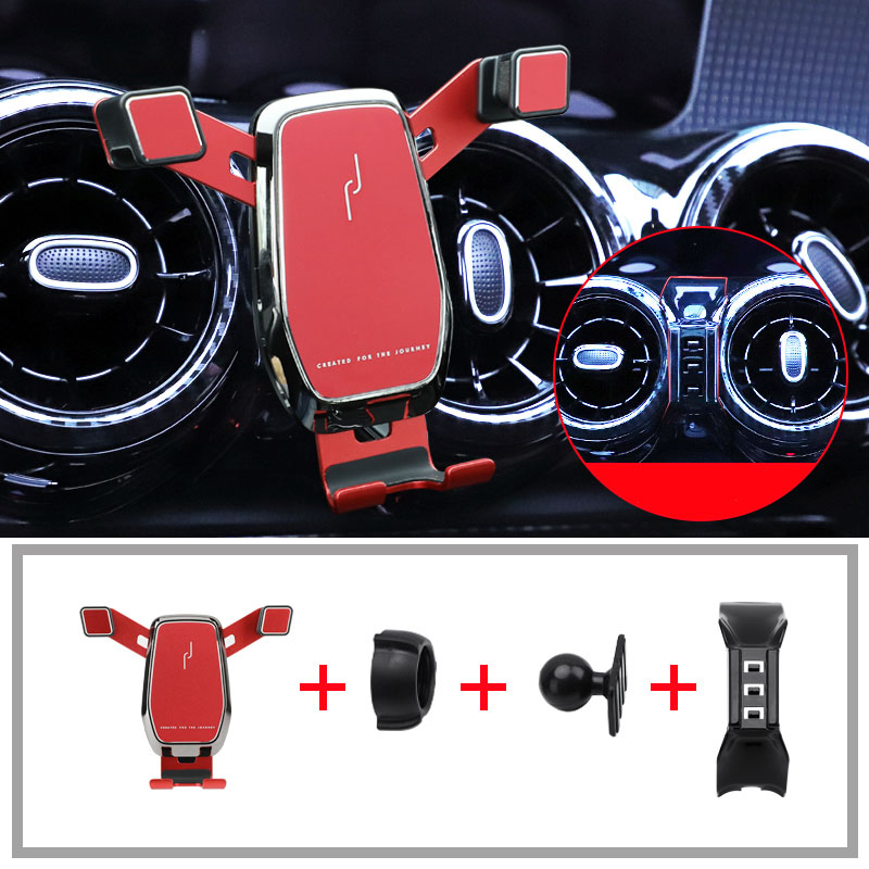 Uchwyt samochodowy robić telefonu Mercedes GLB X247 odpowietrznik stojak na telefon komórkowy wspornik nawigacyjny akcesoria robić modyfikacji wnętrza: czerwony