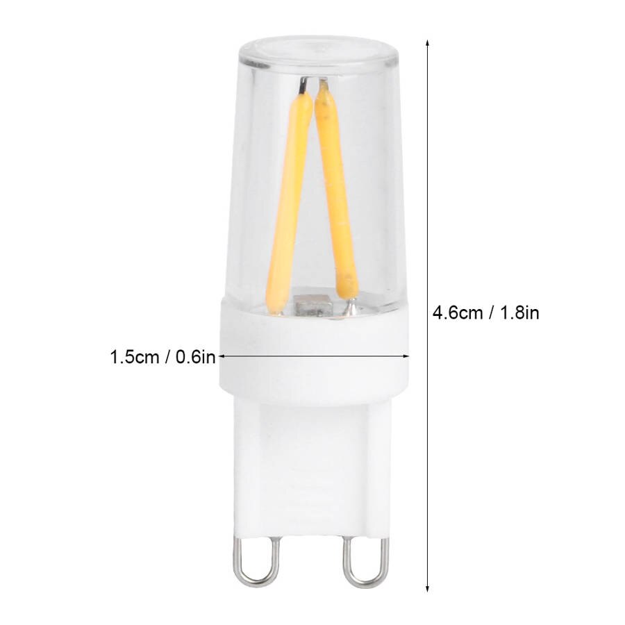 10 stuks  g9 gloeilampen 1.5w ac230v stuks bi-pin led-lampen voor huisverlichting voor kastlandschap