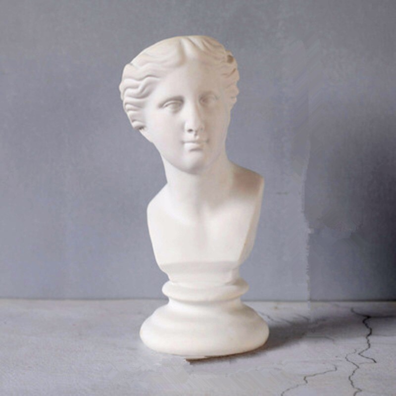 30CM Roman Mythology Venus Head Portraits Vase Bedroom Figure Statue Flower Arrangement Nordic Ornaments Flower Pot X1524